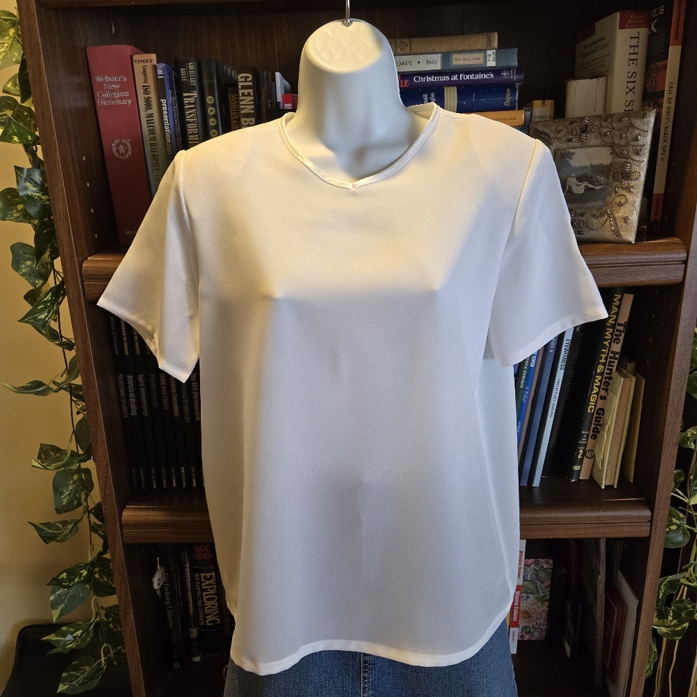 Kathie Lee™ Collection White Blouse – Size Small (4–6)